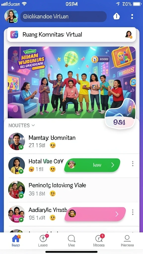 Tampilan antarmuka yang menarik dan intuitif.