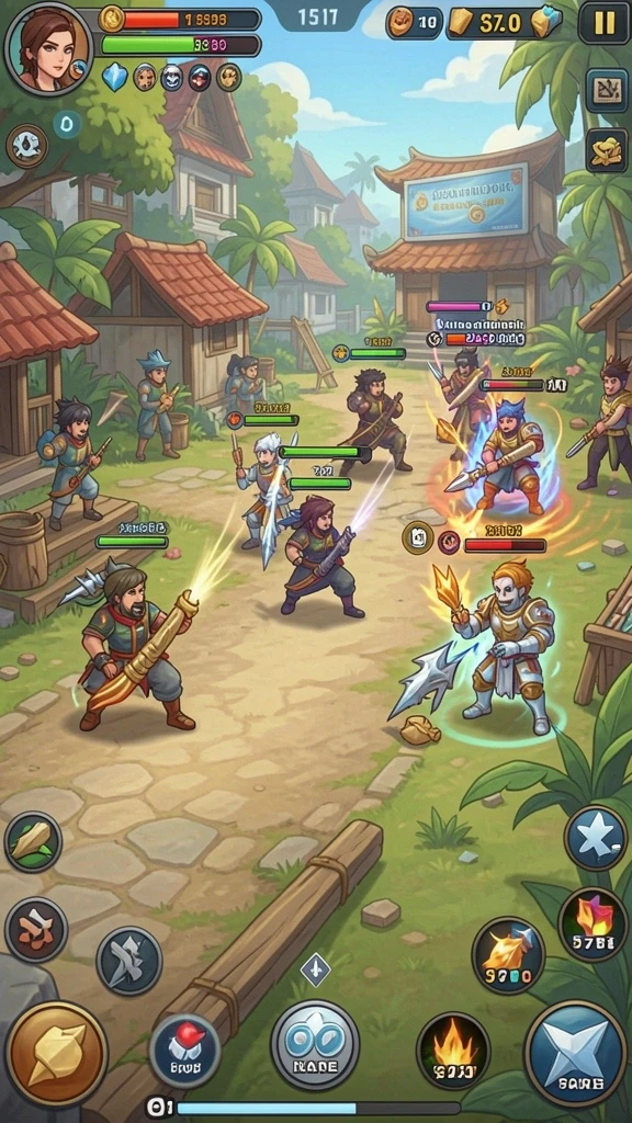 Screenshot menunjukkan mode multiplayer yang seru dan kompetitif.