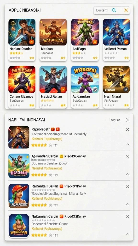 Berbagai mode permainan yang seru dan menantang.