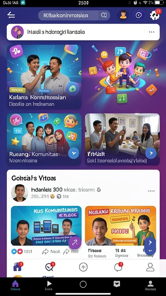Fitur tantangan harian yang menambah keseruan.