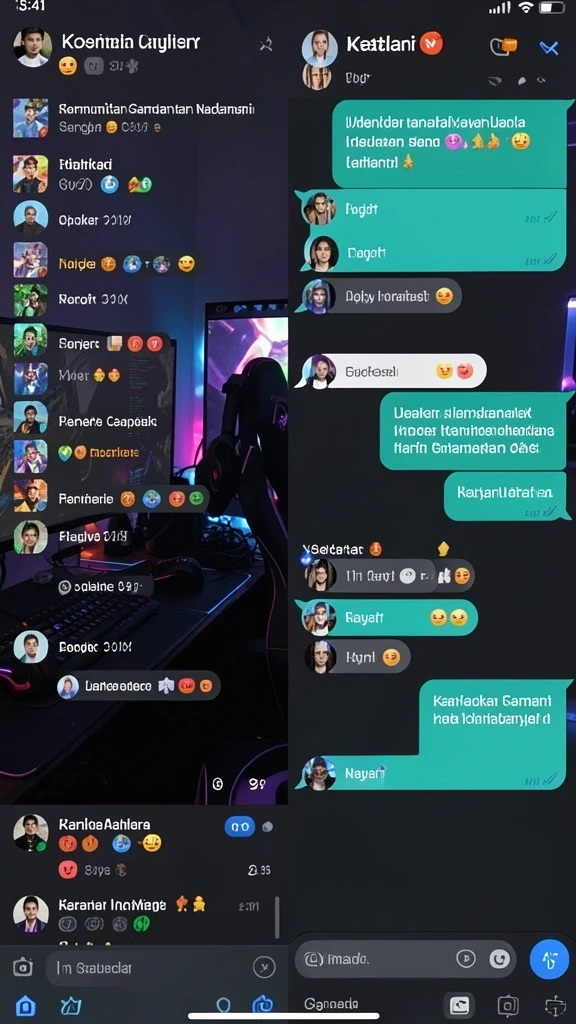 Tangkapan layar menampilkan menu multiplayer yang memungkinkan interaksi antar pemain.