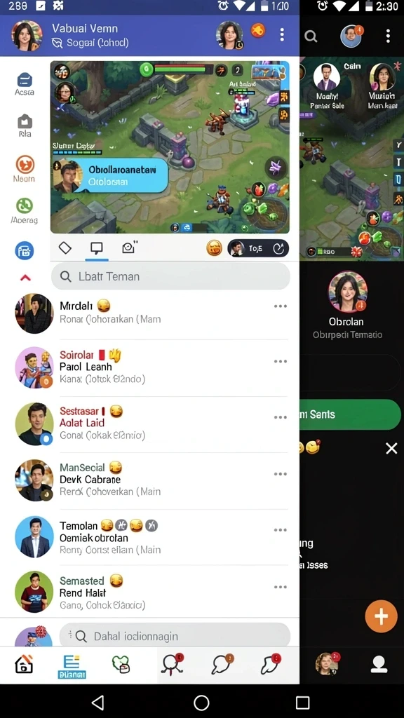 Keberagaman karakter yang dapat dipilih oleh pemain.