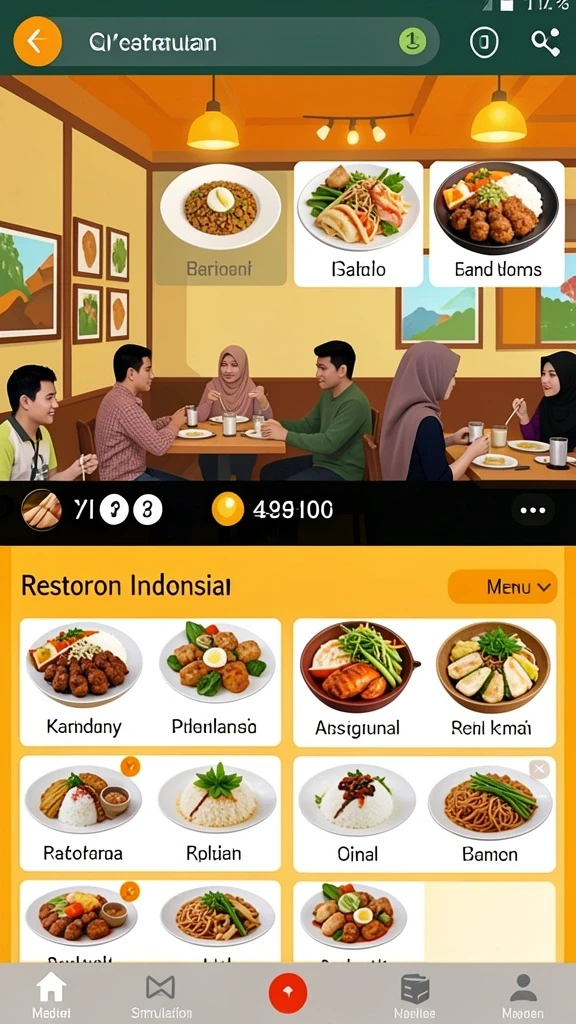 Tampilan antarmuka yang menawan dan user-friendly.