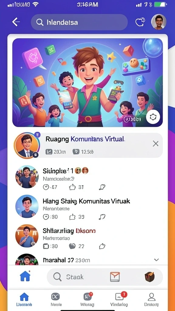 Pengguna dapat berinteraksi dan berkompetisi secara online.