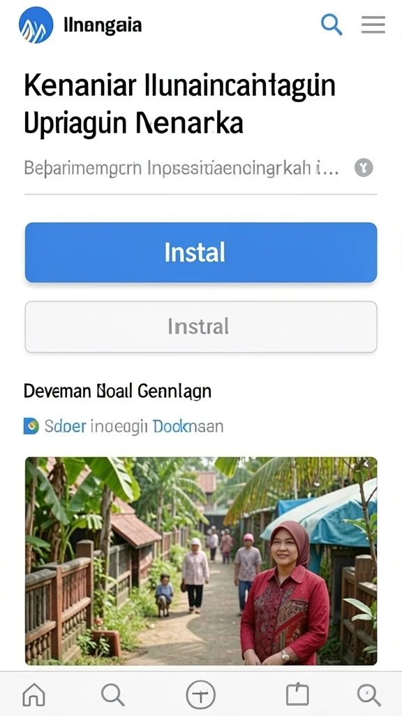 Tampilan karakter utama yang menawan dan berani.