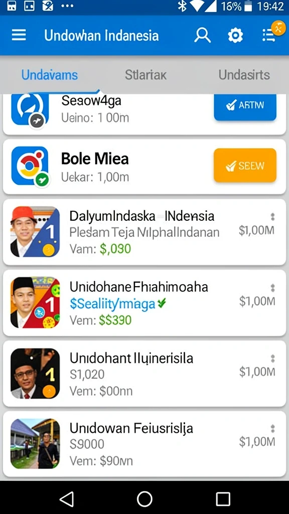 Tampilan antarmuka yang ramah pengguna dan menarik.