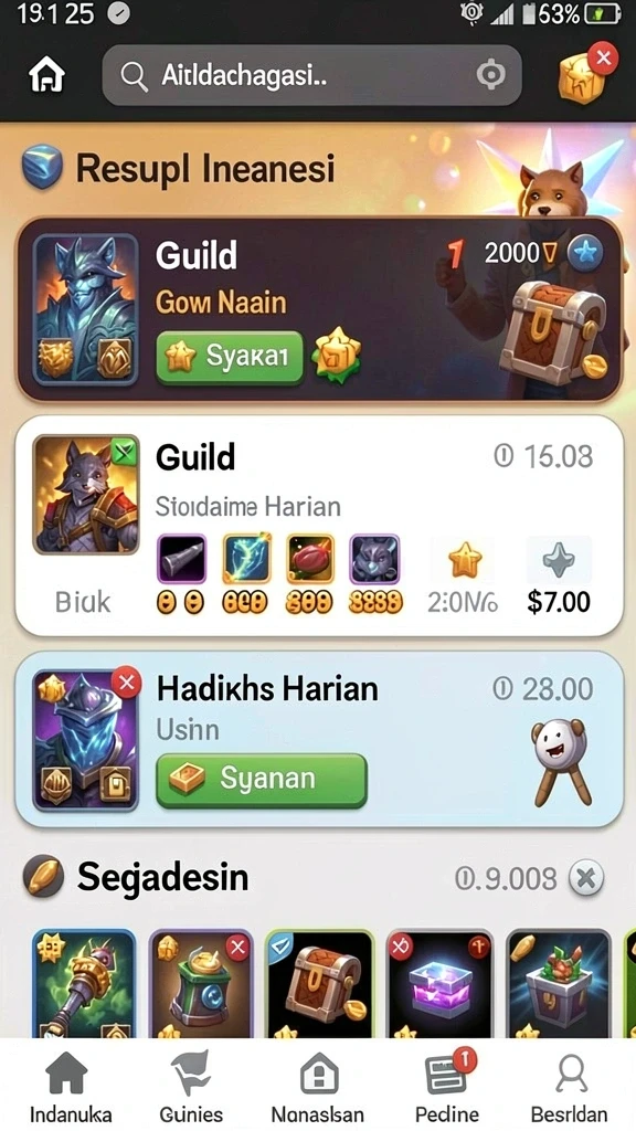 Karakter unik dan interaktif di PGG68.