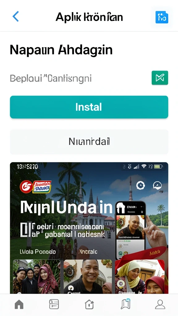 Tampilan antarmuka yang menarik dan modern.