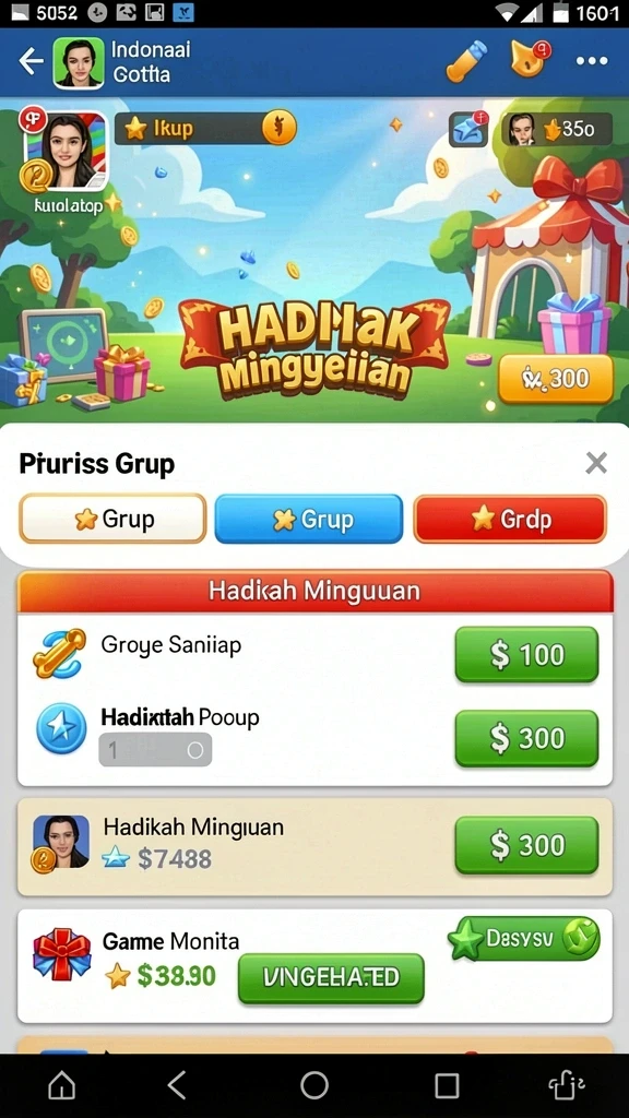 Karakter utama dalam mode aksi siap bertarung.