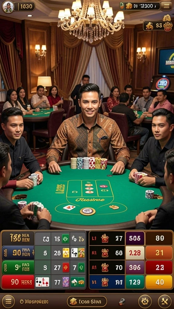 Tampilan grafis yang menarik dan penuh warna.