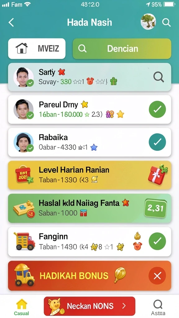Tampilan grafis menawan dalam setiap petualangan.