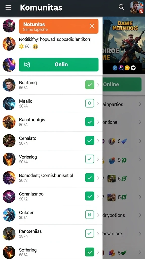 Screenshot menampilkan karakter utama dalam aksi.