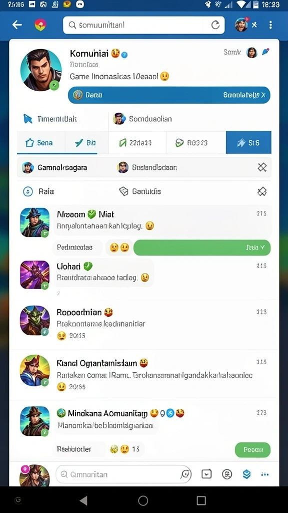 Tampilan karakter yang dapat disesuaikan.