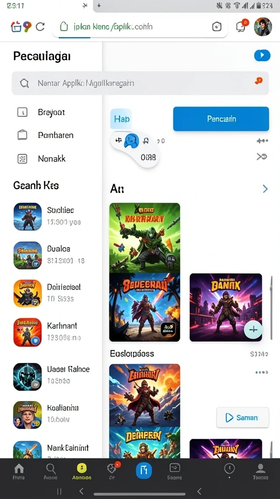 Screenshot 3 menunjukkan sistem reward yang memotivasi para pemain.